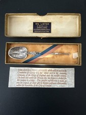 Silver anointing spoon c1936