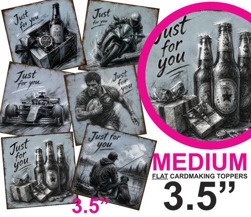 Male mix card - card, toppers