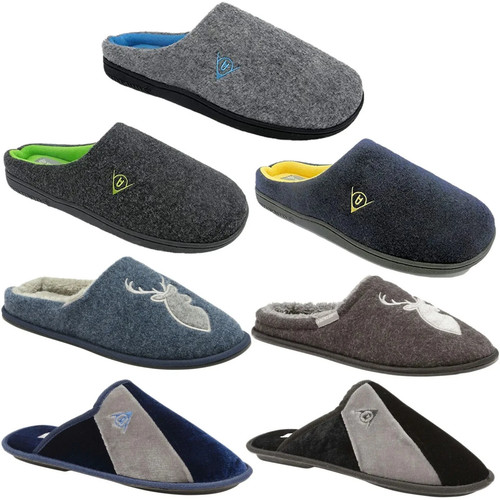Dunlop mens slippers two tone - two,