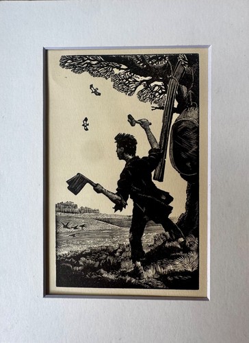 Vintage wood engraving print