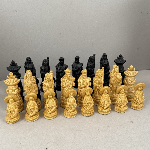 Chinese mandarin chess set off - chess,