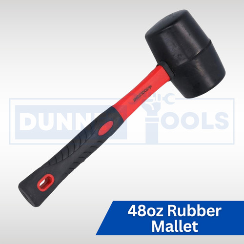 Rubber mallet 48oz hammer - rubber,