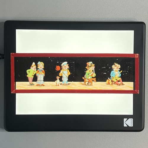 Vtg 1890s glass magic lantern - magic,