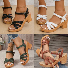 UK Women's Ladies Wedge Heel