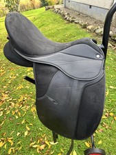 Thorowgood Cob Griffin Dressage Saddle 17” Xwide Black