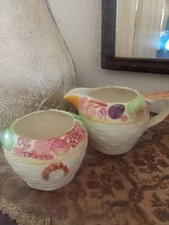 Vintage Hand painted Avon Ware Cream Jug and sugar bowl