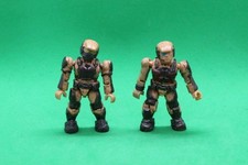 HALO Mega Bloks UNSC Desert Tan Armour Marine Mini Figures Bundle X2