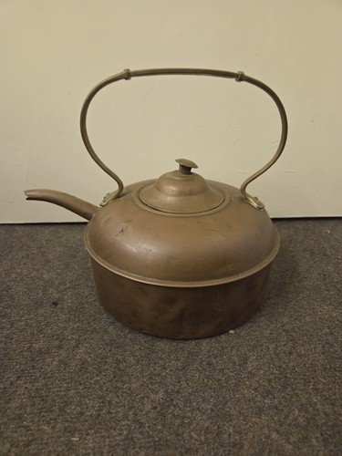 Large antique copper and - large, brass