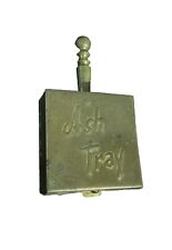 Vintage 1 Piece Pocket Ashtray Travel Purse Cigarette Tray Metal 