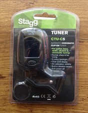 Stagg CTU-C5 Chromatic Auto clip-on Tuner for Guitar, Bass, Violin, Ukulele.