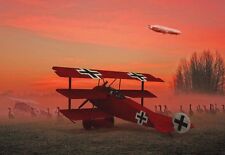 Fokker DR 1 Red Baron Triplane through Daybreak Mist