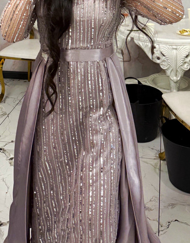 Women mauve sequin - sequin, long
