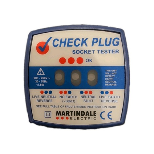 Martindale check plug socket - check,