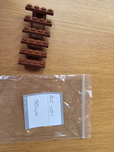 Lego parts brown - brown, stairs