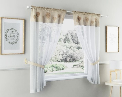 Cupid heart embroidered window - heart,