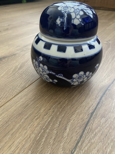 Chinese handpainted blue - blue, &