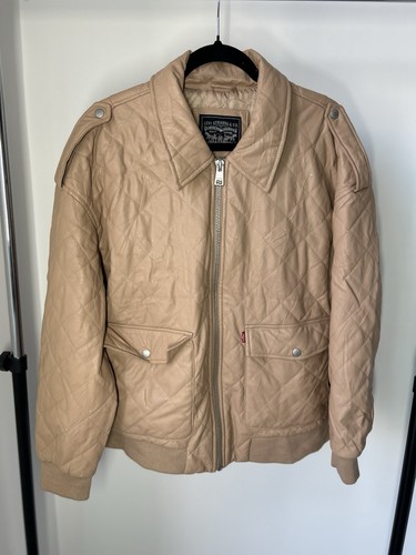 Vintage levi quilted faux - quilted,