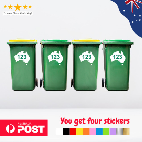 Four wheelie rubbish garbage - four,