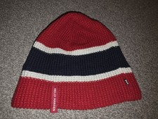 Helly Hansen Norwegian Flag Slouch  Beanie Hat Norway Ski Winter Nordic Knit