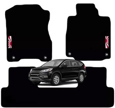 For Honda CRV 2012 to 2017 Tailored Carpet Car Floor Mats with logo 4 clips