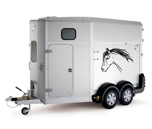 Horse head car trailer box - horse,