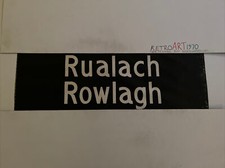 Dublin Oct 1982 Bus Blind 34”- Rowlagh / Rualach