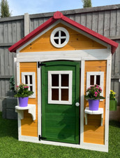 Wooden kids playhouse - wooden, outdoor