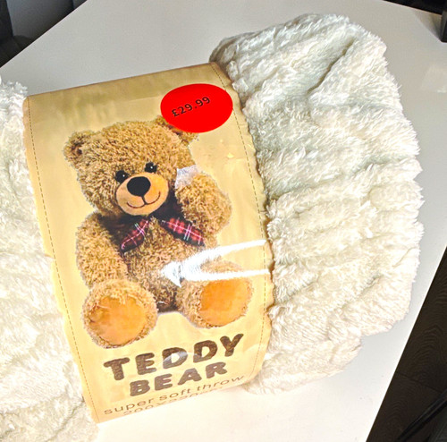 Teddy bear soft fleece bed - soft,
