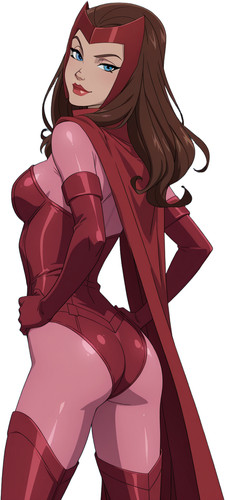 Wanda scarlet witch vinyl - scarlet,