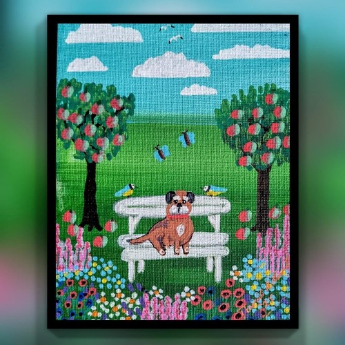 Border terrier orchard - terrier,