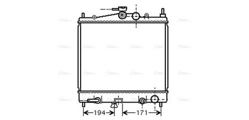 Ava coolant radiator dna2248 - ava,
