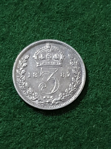 1887 maundy threepence queen - maundy,