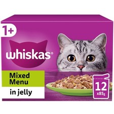 144 x 85g Whiskas 1+ Mixed