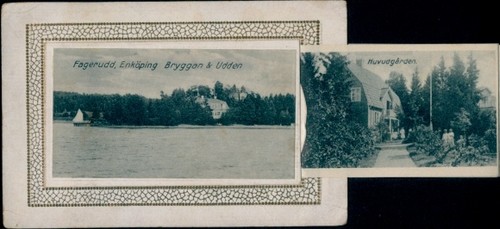 Leporello postcard enköping - leporello,