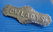 Silver WELSH Name Brooch
