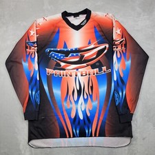 JT Racing Jersey Mens XL Motocross BMX Bike Ringer Long Sleeve Shirt Paintball