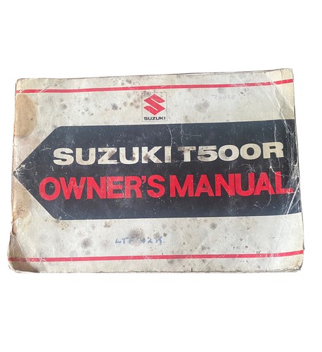 Suzuki t500r owners manual - suzuki,