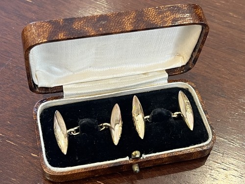 Antique torpedo cufflinks - cufflinks, &