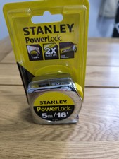 Stanley PowerLock 5m Mylar 16 Feet Tape Measure STA033553 3 Rivet Belt Clip