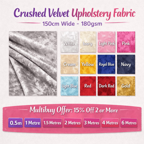 Crushed velvet upholstery - crushed,