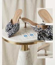 M&S Denim Kitten Heel Pointed