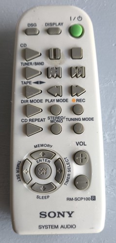 Sony scp100 system - sony, rm-scp100