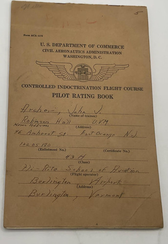 Wwii 1943 pilot log - wwii,