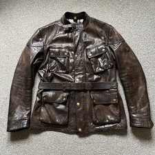 belstaff Leather Panther 1966  XXXL  UK46/IT56 Dark Brown Heavy Version Stunning