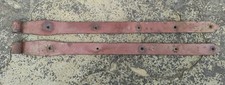 Pair of Antique Vintage Heavy Iron Gate Strap Hinges- 26 & 1/2" -Blacksmith Made