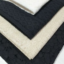 Floral Lace Material Craft Dress Costume Curtain Quilting Fabric 58" Meter