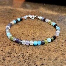 Natural Multi Gemstone Cube