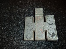 International Harvester IH Tractor Bonnet Grill badge Original Aluminium alloy