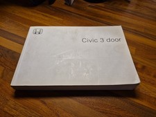 Honda Civic EP Owners Manual 3 Door 2001-2005 Includes Type R 1.4 1.6 1.7 2.0