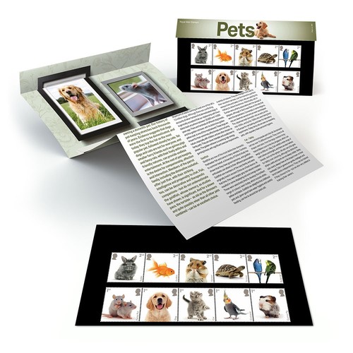 Pets stamps presentation - stamps, pack